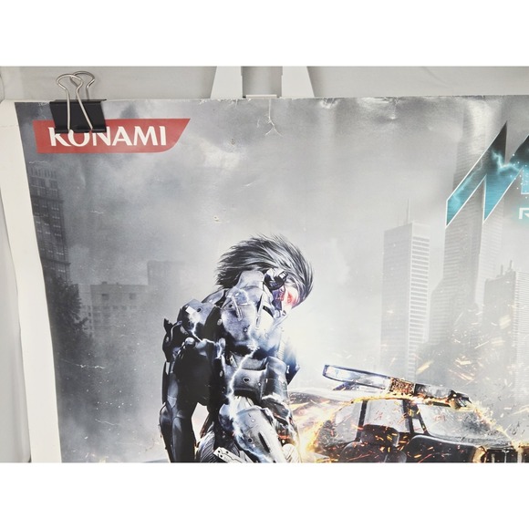 Metal Gear Rising: Revengance 2012 GameStop Promo Poster DS Konami Raiden Jehuty - Picture 7 of 15